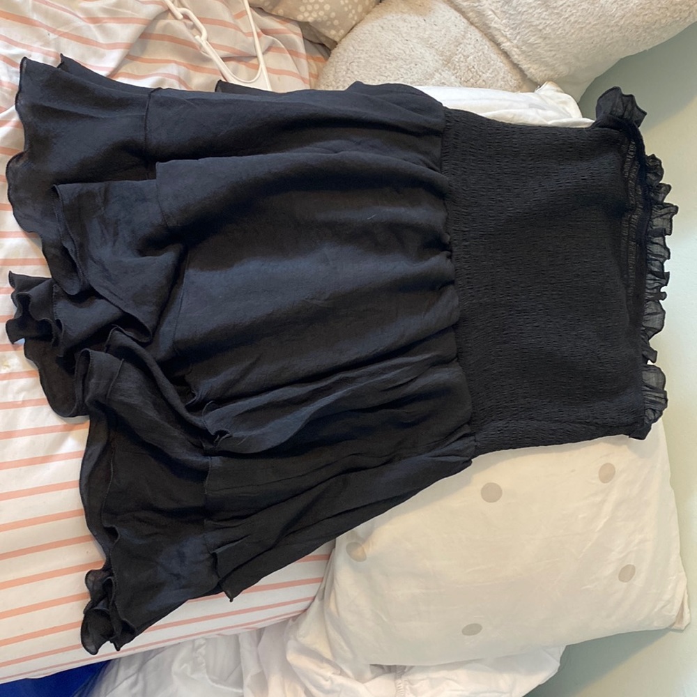 Black mini dress